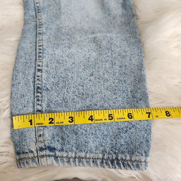 Vintage 80s‎ 90s Lee Womens 32x29" Elastic Waist Blue Mom Jeans Lightwash - Picture 9 of 11